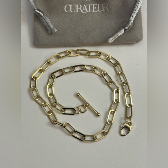 Loren Stewart x Curateur Gold Plated Brass 15" Double Wrap Toggle Bracelet - Picture 5 of 8